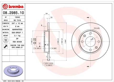 BREMBO 08.2985.10