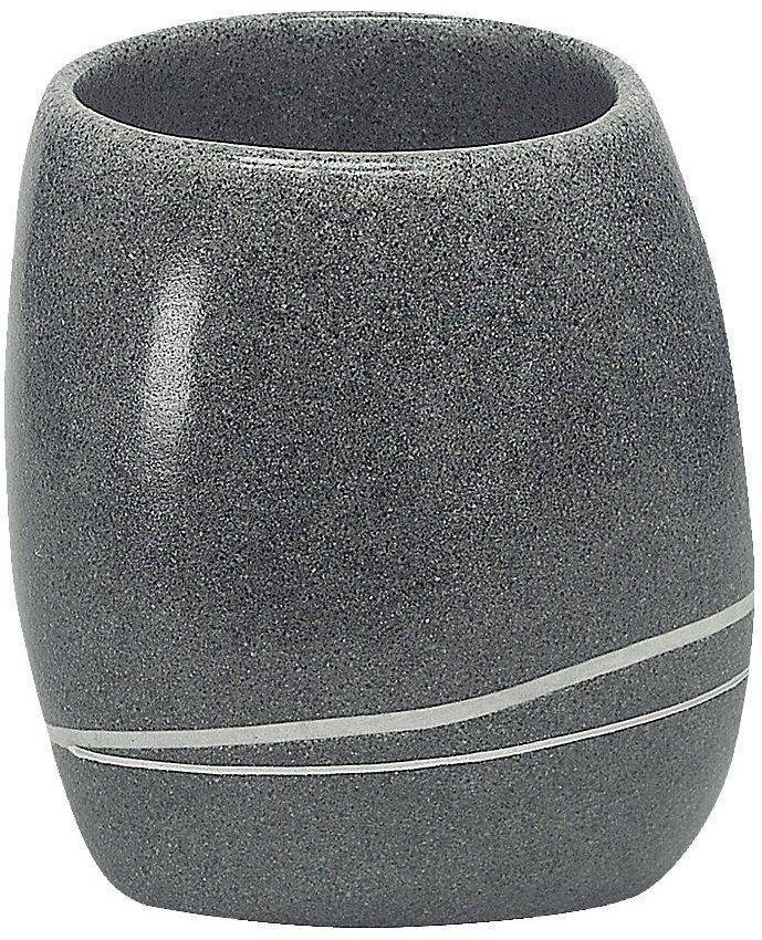 Kleine Wolke Kubek na szczoteczki do zębów Stones Dark Grey 4004478234314