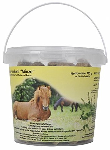 HKM 8086 konie - smakołyki - mięta - w wiaderku 750 g, M 8086