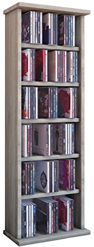VCM Vostan regał na płyty DVD/CD, bez szklanych drzwi, dostępny w 7 kolorach 25248