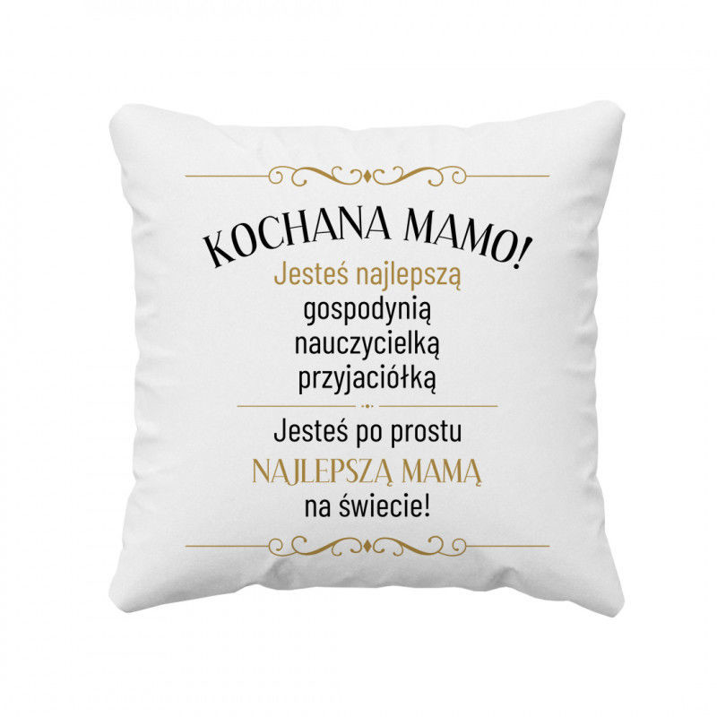 - Koszulkowy Kochana mamo poduszka z nadrukiem 5780