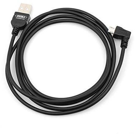 System-S Micro USB kabel do transmisji danych kabel do ładowania z 90 ° Wtyczka kątowa po prawej stronie 90 stopni kątowana 140 cm 44373384ve