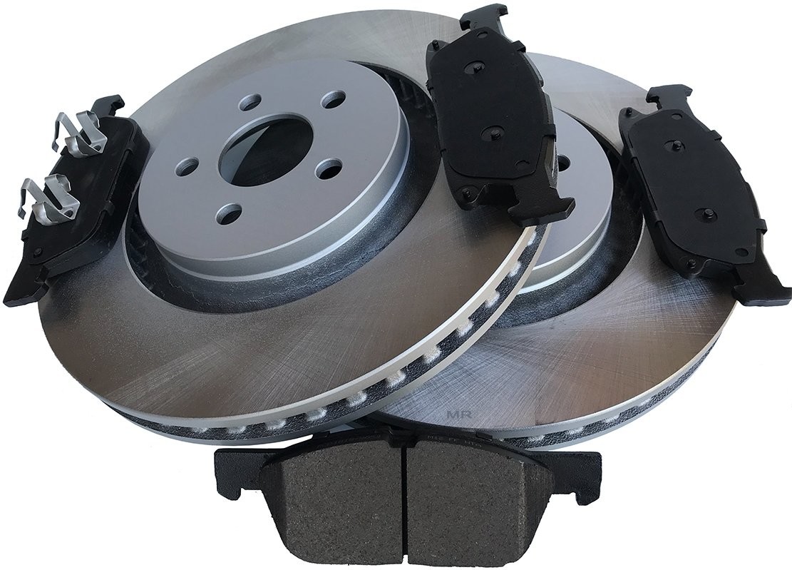 Przednie klocki + tarcze hamulcowe 345mm Ford Fusion 2017 R681995+SMD1818