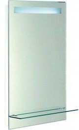 Aqualine Lustro z oświetleniem LED 50x80cm, szklana półka, przełącznik przyciskowy Odbiór osobisty BEZ OPŁAT !!! - Warszawa, Gdynia - Dostawa od 29.00zł ATH52