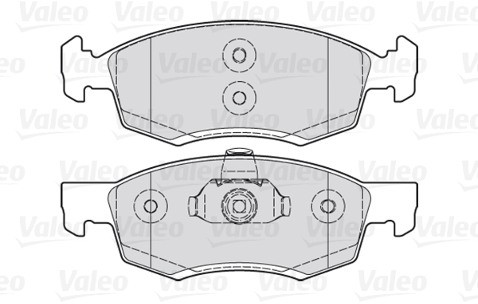 VALEO Zestaw klocków hamulcowych, hamulce tarczowe 301017