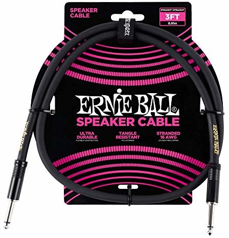 Ernie Ball Ernie Ball 3 cale prosty/prosty kabel głośnika P06071