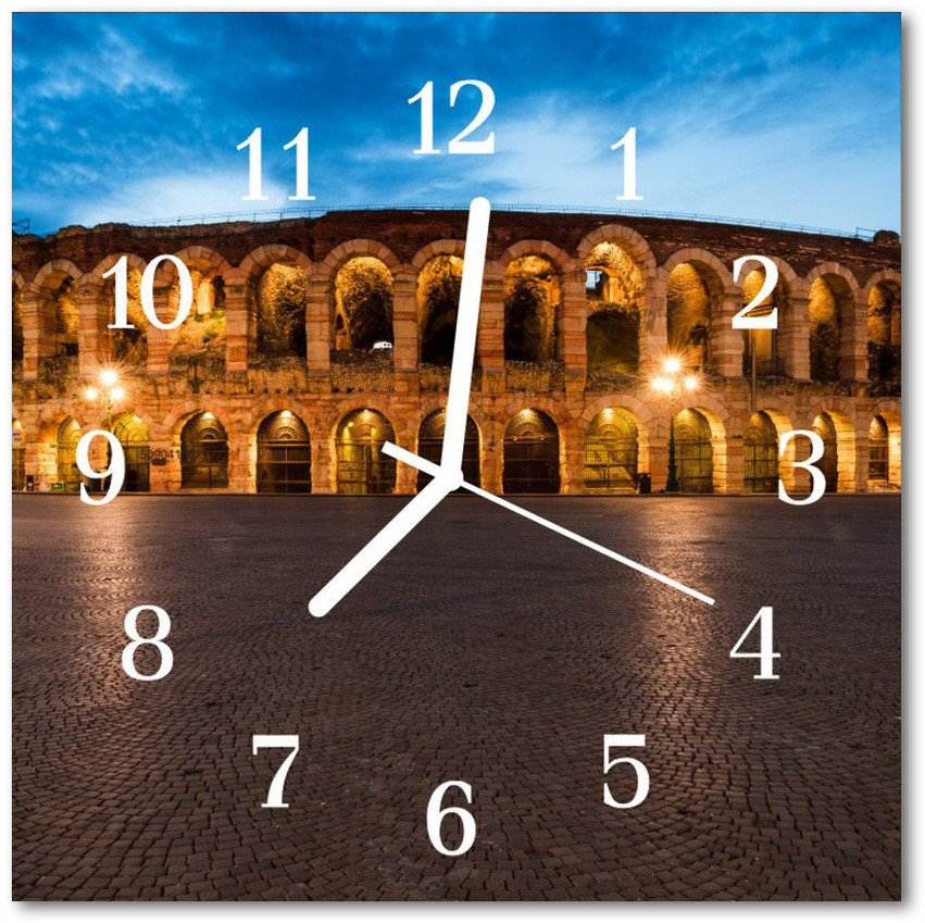 tulup pl Zegar szklany kwadratowy Pomnik 30x30cm