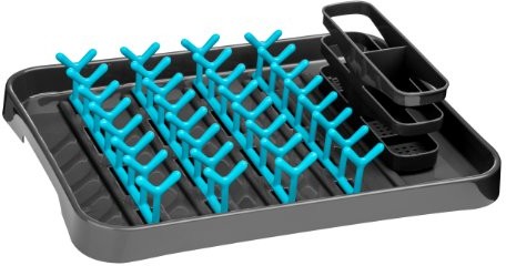 Premier Housewares Premier housewares stelaż do ociekania naczynia, szara/niebieska 0806571