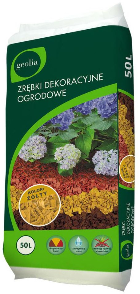 Zrębki żółte 50 L GEOLIA