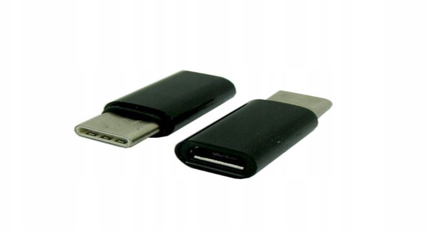 Adapter micro Usb / Typ C czarny