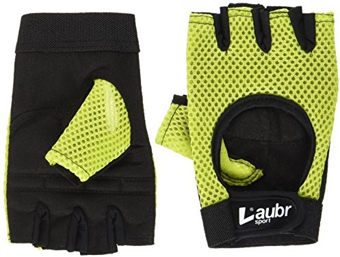 Laubr Rękawiczki Sport Fitness, czarny/żółty, L 6935352117691