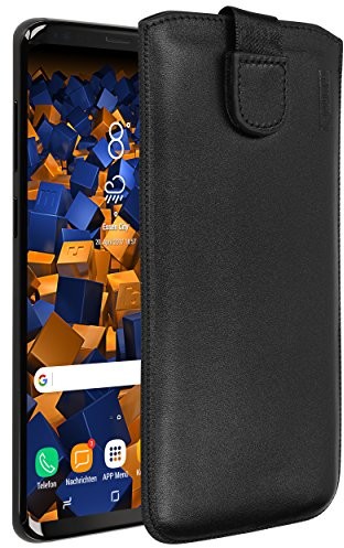 mumbi prawdziwe etui skórzane do modelu Samsung Galaxy S9 Plus torby skórzane etui (klapka z funkcją wyciągania pomoc do wyciągania) 25456-Galaxy S9+