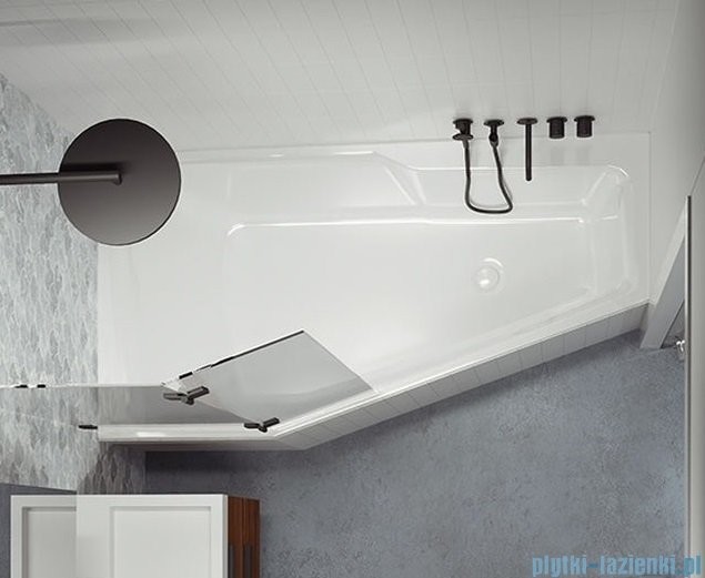 Riho Rethink Space 170x90cm wanna asymetryczna + syfon + nóżki prawa BR15005/09