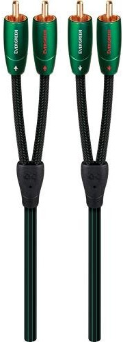 AudioQuest Evergreen kabel z wtyczkami RCA, 1,5 m EVERG01.5R