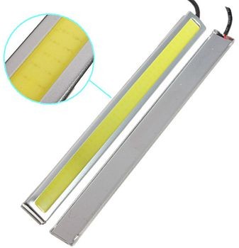 motoLEDy Światła dzienne DRL COB LED 20W 2x 950lm srebrna obudowa 487