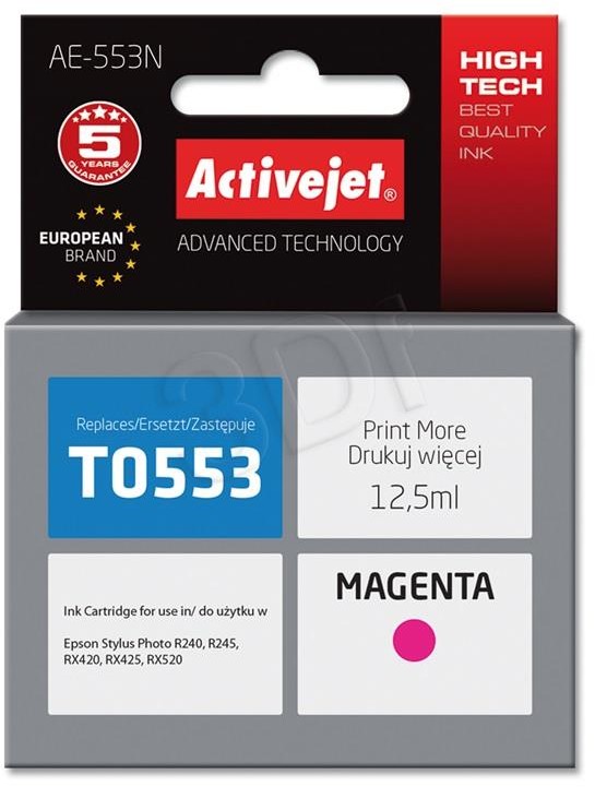 ActiveJet Tusz AE-553N (zamiennik Epson T0553; Supreme; 12.5 ml; czerwony) AE-553N