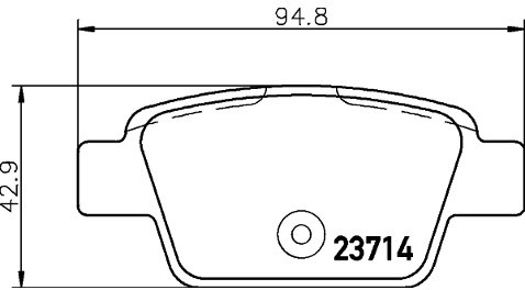 Mintex Zestaw klocków hamulcowych, hamulce tarczowe MDB2238