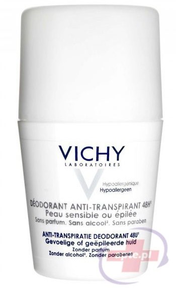 wrażlia VICHY dezodorant kulce do skóry rażliej kulka biała 50ml