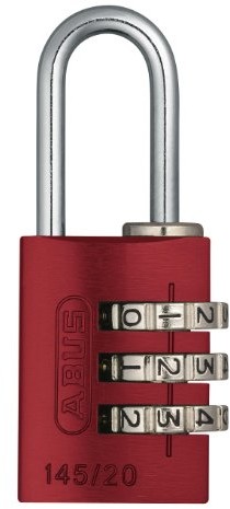 Abus 46569 - ABU1... Red kłódka aluminiowa, 145 x 20 x 20 mm, kolor czerwony