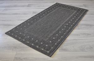 Balta Belgia DYWAN SZNURKOWY NATURA 60x110cm KRATKA SZARY 4840/092 DAA0-252EA