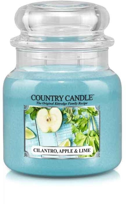 Country Candle Country Candle, Cilantro, Apple & Lime, świeca zapachowa, średni słoik, 2 knoty
