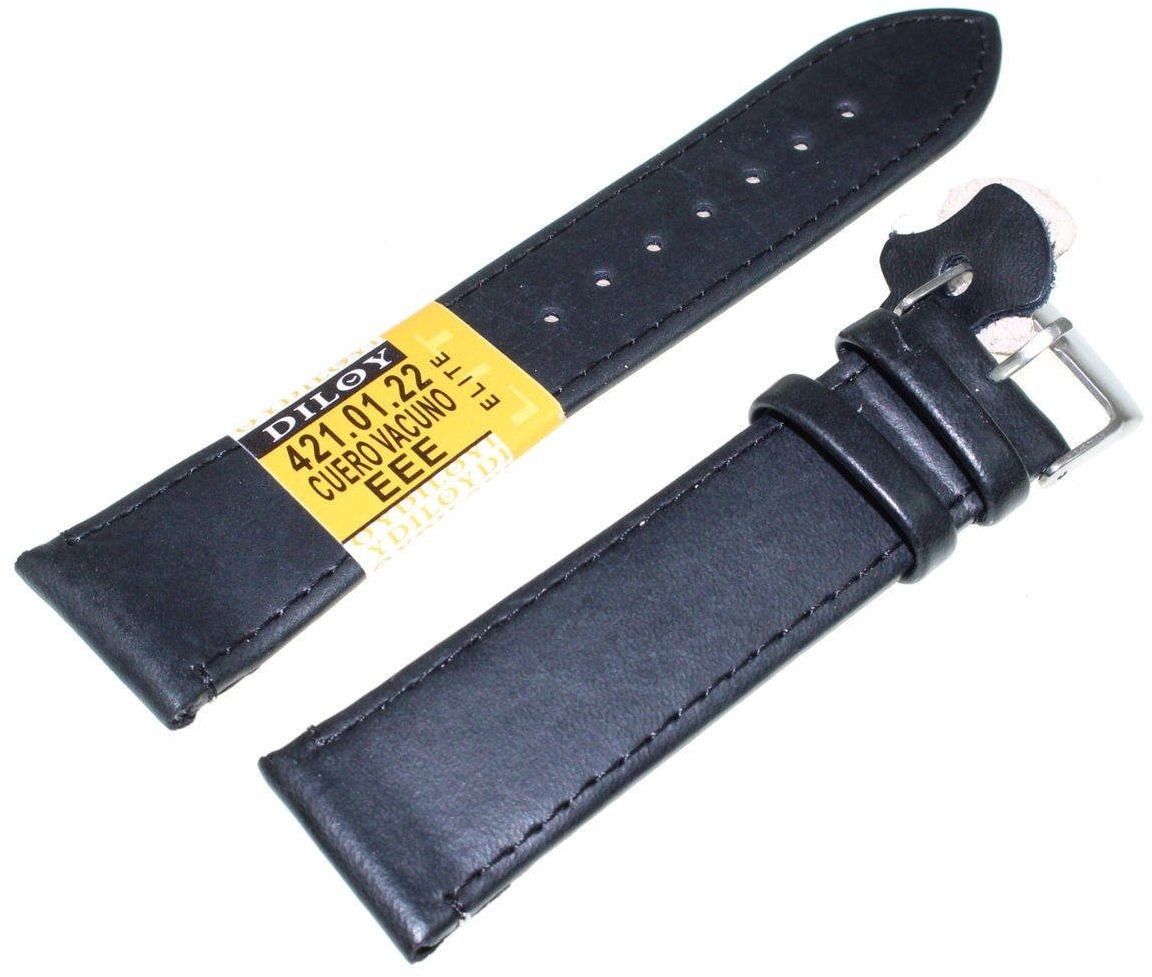 Diloy Skórzany pasek do zegarka 22 mm 421.22.1 421.22.1