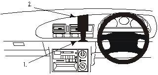 Brodit ProClip 652741 Center mount zapewniający Holden Calais 95  97 652741