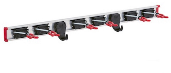 BRUNS Zestaw Solidna Aluminiowa Listwa z Uchwytami i Haczykami 0,75m