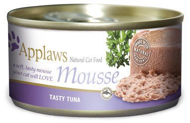 Applaws Cat Mousse Tin Tuna 12x(6x70g) mokra karma dla kota Tuńczyk w musie