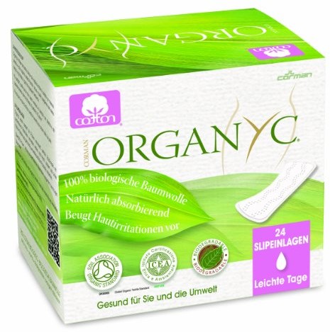Organyc organyc Slip wstawkami ze 100% ekologicznej bawełny, 4er Pack (4 X 24 sztuk) ORGST01AMA