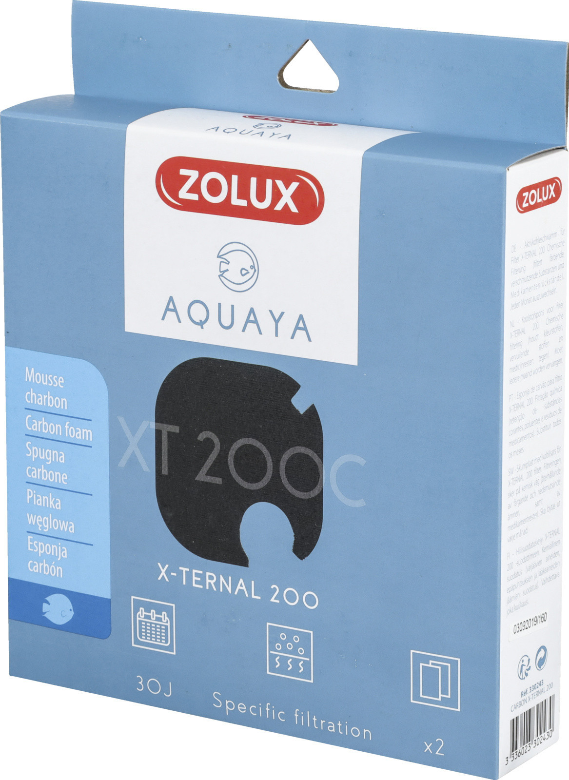 Zolux AQUAYA Wkład Carbon Xternal 200 330243