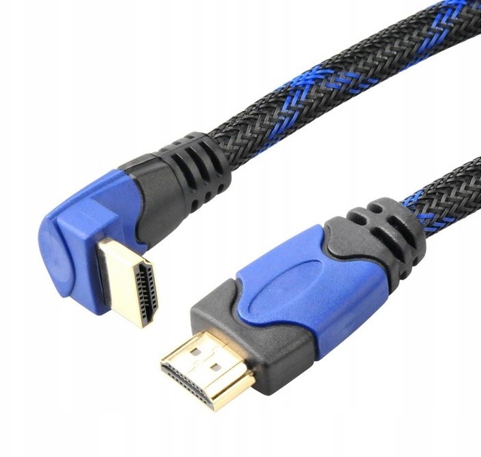 Kabel Hdmi 2.0 1.4 3m High Speed 90° 4k 3d 18Gbps