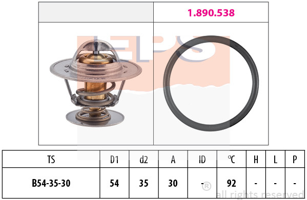 EPS TERMOSTAT OMEGA A 2.3 D FRONTE 1.880.279