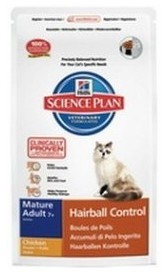 Hills Science Plan Feline Mature Adult Senior 7+ Hairball Control Chicken 1,5 kg