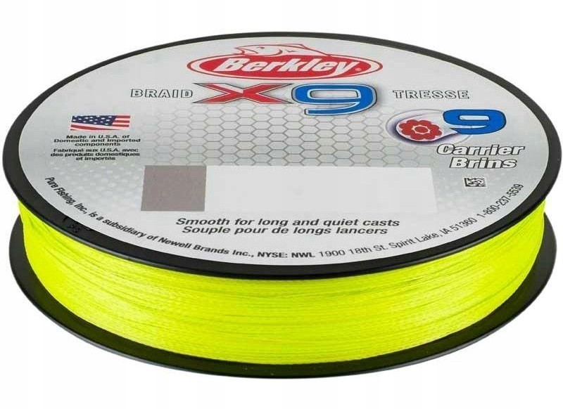 Berkley Plecionka X9 Braid 0,08mm/300m Fluro Green