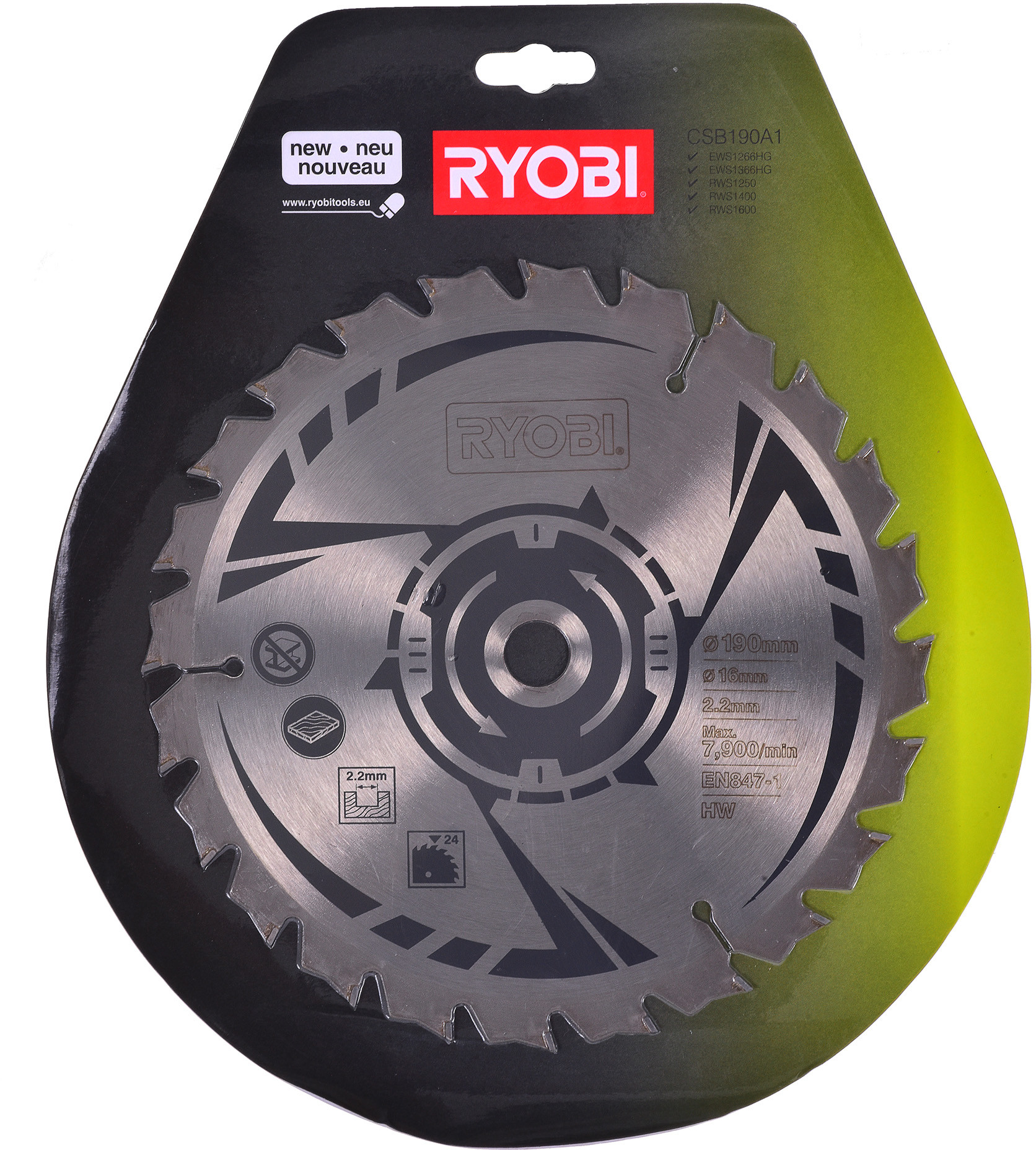 RYOBI Tarcza widiowa CSB190A1 5132002580