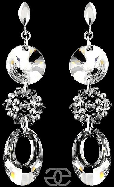 Swarovski Arande ŚLUBNE KOLCZYKI COMET HELIOS SREBRO 4436738485