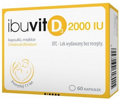 POLPHARMA SA. Ibuvit D 2000 j.m. 60 Kapsułek