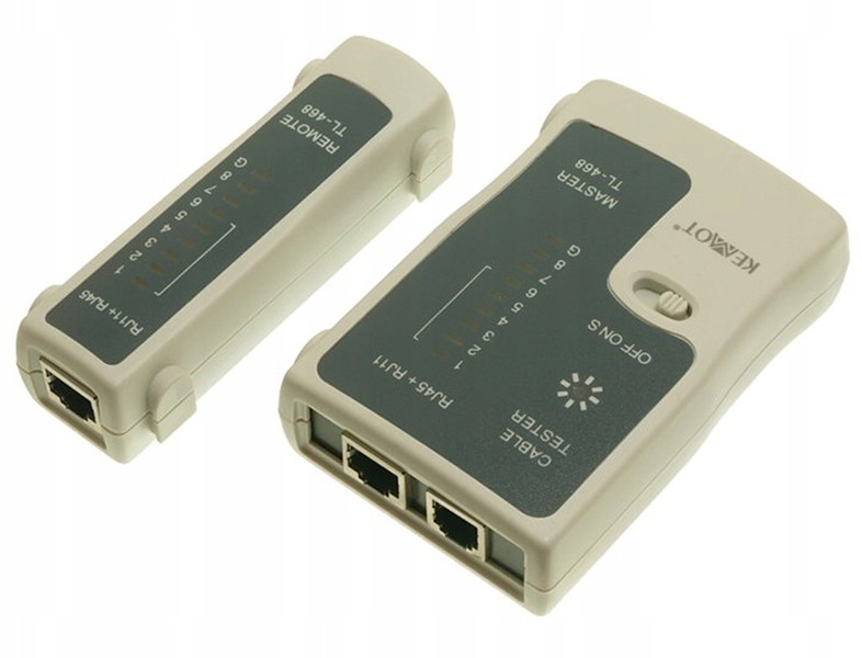 Tester Skrętki i Koncentryka Kable RJ11 RJ45 0301