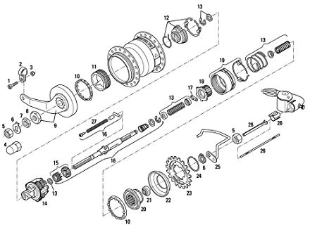 Sram 2135546200 sprzęgła koła, biały, 10 x 10 x 10 cm 65.0533.314.000