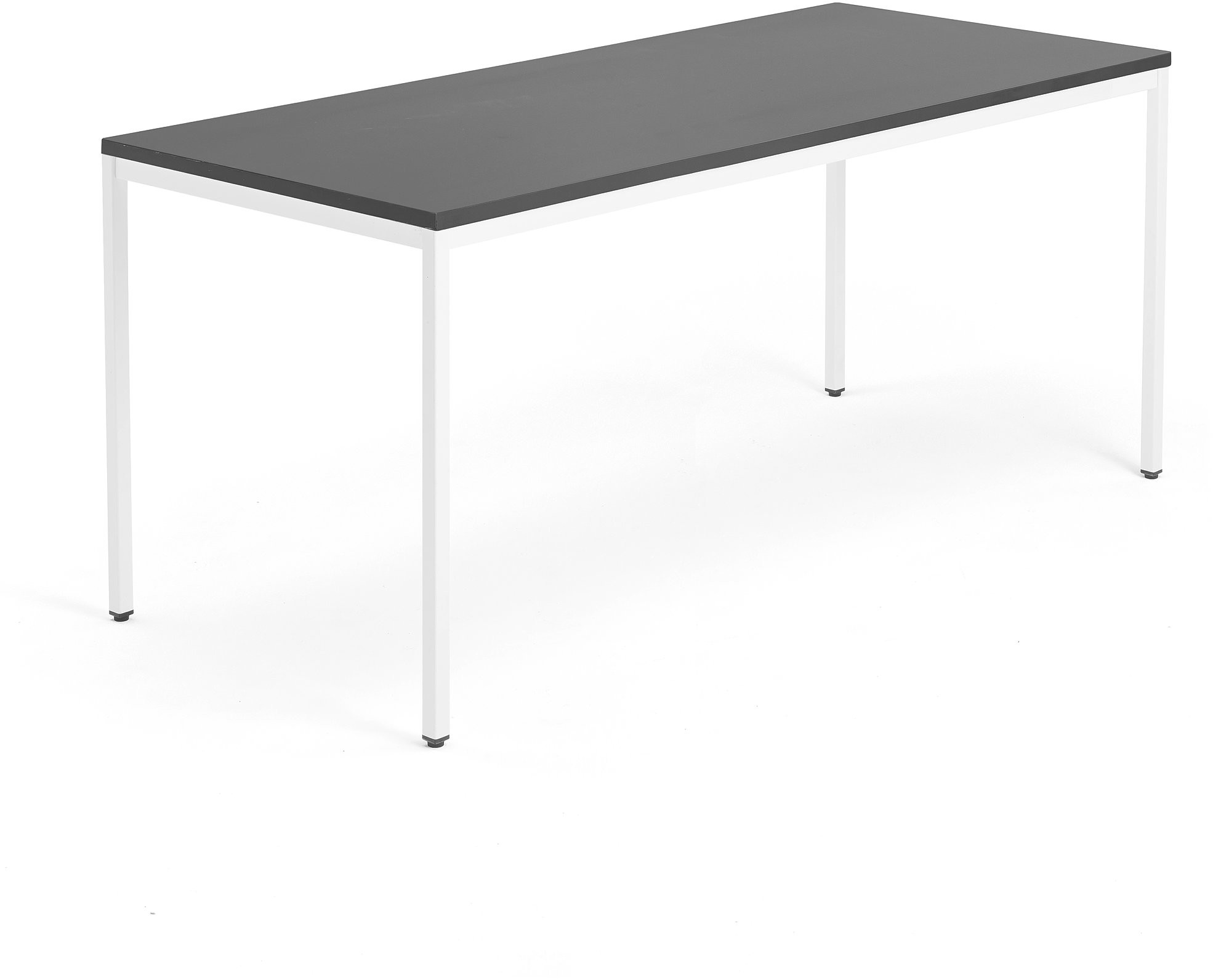 AJ Biurko Modulus rama 4 nogi 1800x800 mm biała rama czarne 1611534
