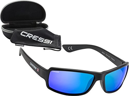 Cressi Ninja Ultra-elastyczne okulary przeciwsłoneczne pływający, spolaryzowane  Cressi dla dorosłych: Italian Quality since 1946 DB100006