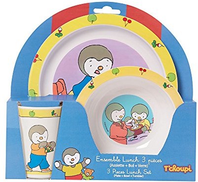 Unbekannt Fun House  conjunto de almuerzo 1 Vaso, 1 Plato, 1 Plato 1383-N 005138