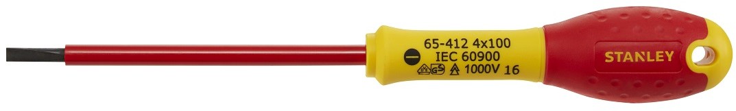 Stanley Wkrętak FatMax VDE Płaski 4 X 100 mm zawieszka (0-65-412)