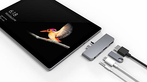 HYPER Hyper HD310A-SILVER Surface Go Hub HDMI/USB/USB-C/Jack HD310A-SILVER