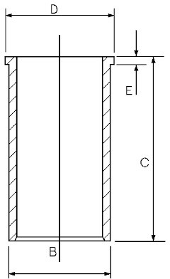 GOETZE Tuleja cylindrowa GOETZE 14-021311-00