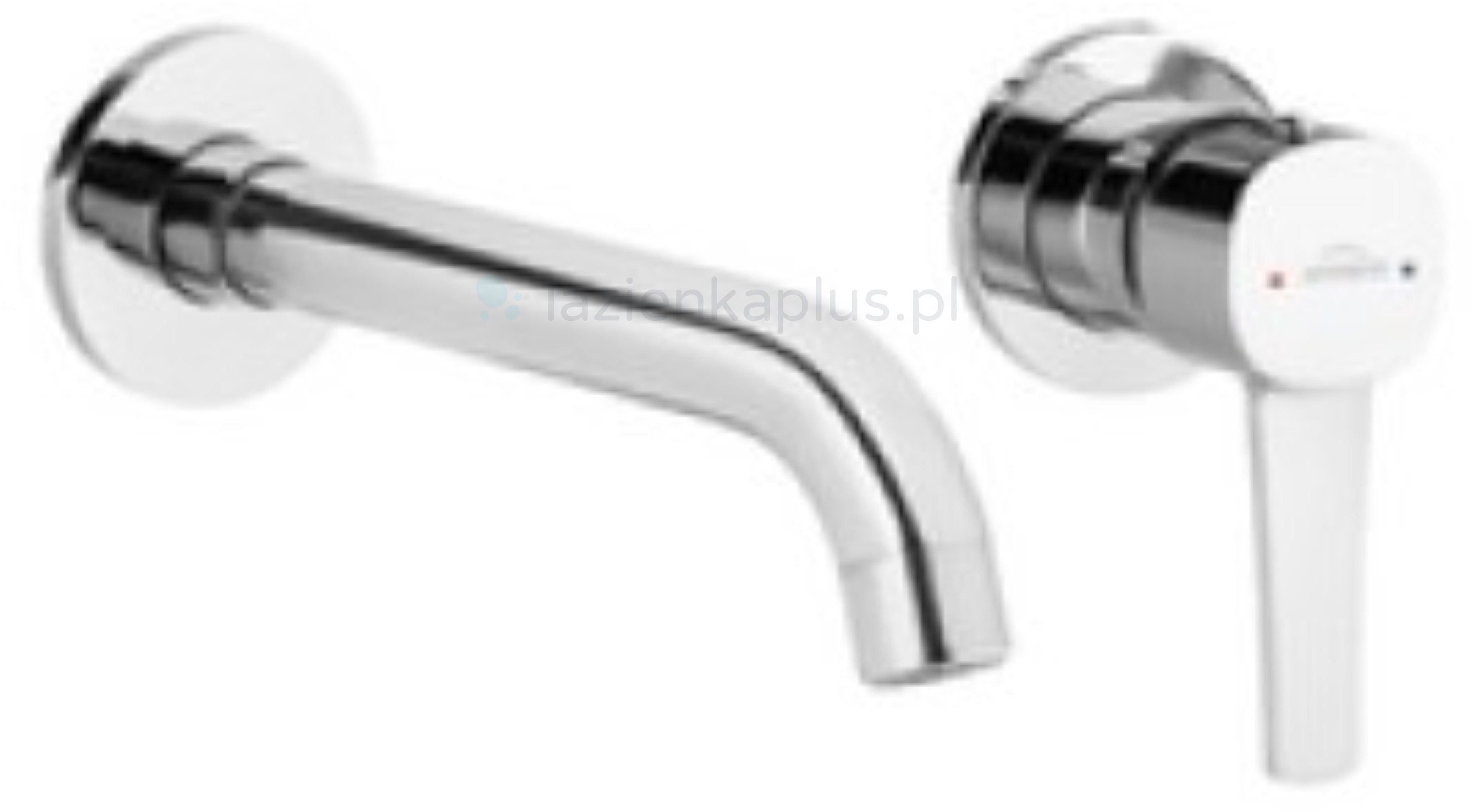 Invena Glamour bateria umywalkowa podtynkowa kompletna chrom BP02U01