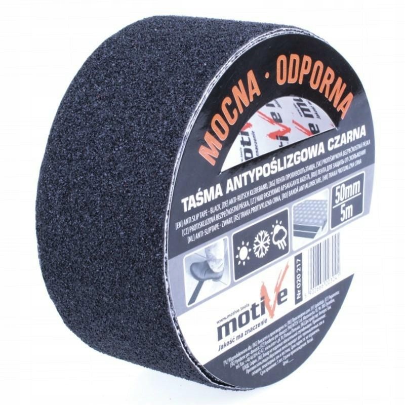 Taśma Antypoślizgowa schodowa czarna 50mm x 5mb