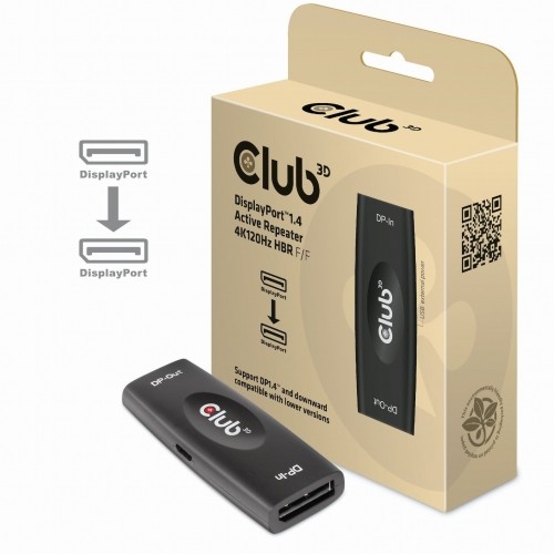 Club 3D Adapter CAC-1007 DisplayPort 1.4 Active Repeater 4K120Hz HBR3 F/F 2_422282