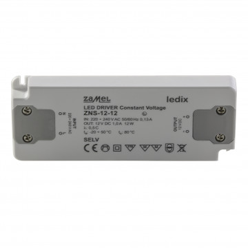Zamel Zasilacz LED slim 12V DC 12W TYP: ZNS-12-12 LDX10000137